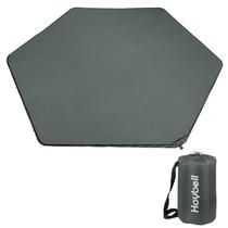 Tapete de cercadinho Hoybell Hexagon, autoinflável, 1,2 polegadas de espessura, cinza Tapete de cercadinho Hoybell Hexagon, autoinflável, 1,2 polegadas de espessura, cinza