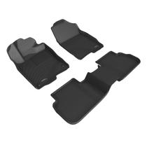 Tapete de chão 3D MaxPider Custom Fit Kagu Black Honda Civic 2022