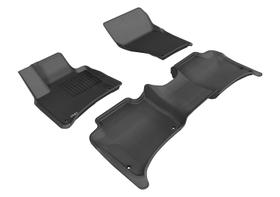 Tapete de chão 3D MaxPider Kagu Black, conjunto completo Porsche Cayenne