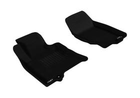 Tapete de chão 3D MaxPider Kagu preto para Infiniti QX70 2014-2017