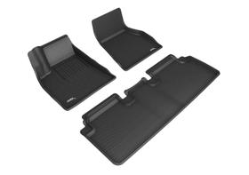 Tapete de chão 3D MaxPider Kagu Preto Tesla Model S 2015-2019