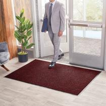 Tapete de chão Consolidated Plastics Brush Dry Interno/Outdoor Red
