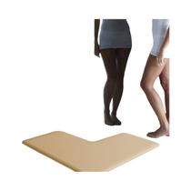 Tapete De Chão De Banheiro Em Forma De L, Espessado, Antiderrapante, Cor Sólida, Absorvente, Porta