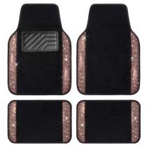 Tapete de chão de carro CAR PASS Bling Rhinestone Diamond Waterproof Tapete de chão de carro CAR PASS Bling Rhinestone Diamond Waterproof