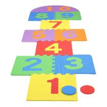 Tapete de chão de quebra-cabeça interligado de espuma ICRPSTU Hopscotch Playmat