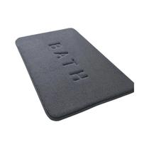 Tapete De Chão Grosso, Absorvente, Antiderrapante, Peludo, Cor Sólida, Bordado, Banheiro, Entrada De