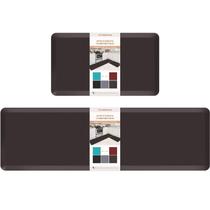 Tapete de chão HappyTrends Tapete de cozinha Chocolate PVC 44x70+44x150cm