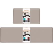 Tapete de chão HappyTrends Tapete de cozinha em PVC cáqui impermeável