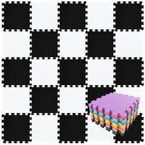 Tapete de chão qqpp EVA Rubber 18 Tiles Interlocking Puzzle Foam