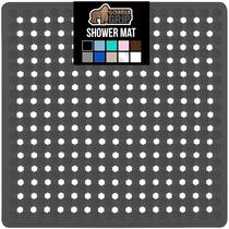 Tapete de chuveiro GORILLA GRIP Square 53x53cm, carvão opaco
