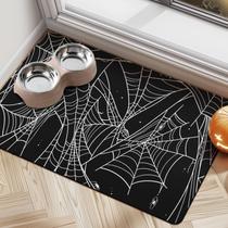 Tapete de comida para cães Cuslnox Halloween Absorvente para piso 60x40cm