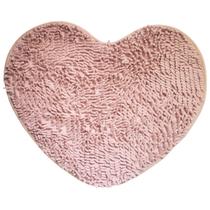 Tapete de Coração Antiderrapante Macio Namorados Mãe 60x50cm Tapete de Coração Antiderrapante Macio Namorados Mãe 60x50cm
