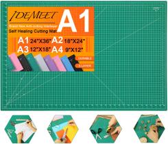 Tapete de corte Idemeet com densidade aprimorada de 24 x 36 cm para artesanato verde