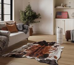 Tapete de couro bovino sintético NativeSkins Original Brown Oversize