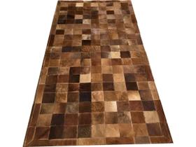 Tapete de couro castanho 1,00x2,00 com bordas Tapete de couro castanho 1,00x2,00 com bordas