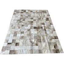 Tapete de couro cinza natural1,50x2,00 sem borda peça 10x10 Tapete de couro cinza natural1,50x2,00 sem borda peça 10x10