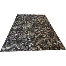 Tapete de couro cinza rato 2,00x3,00 sem borda peça 5x5cm Tapete de couro cinza rato 2,00x3,00 sem borda peça 5x5cm