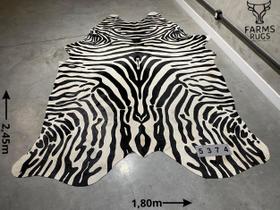 Tapete De Couro de Boi Serigrafado de Zebra