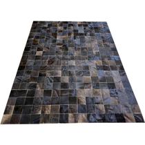 Tapete de couro marrom café 1,50x2,00 sem borda pç 10x10cm