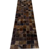 Tapete De Couro marrom exótico 0,70x2,30 S/b peça 10x10cm Tapete De Couro marrom exótico 0,70x2,30 S/b peça 10x10cm