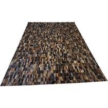 Tapete de couro marrom exótico 2,00x3,00 s/b peça 3x9cm Tapete de couro marrom exótico 2,00x3,00 s/b peça 3x9cm