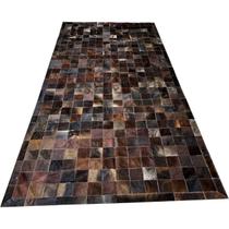 Tapete de couro marrom exótico escuro 1,50x3,00 c/b pç 10x10 Tapete de couro marrom exótico escuro 1,50x3,00 c/b pç 10x10