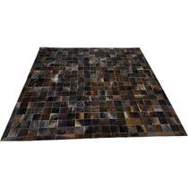 Tapete De Couro Marrom Exótico escuro 2,00x2,00 C/b pç 10x10 Tapete De Couro Marrom Exótico escuro 2,00x2,00 C/b pç 10x10