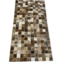 Tapete de couro marrom light 0,60x1,20 sem borda peça 5x5cm Tapete de couro marrom light 0,60x1,20 sem borda peça 5x5cm
