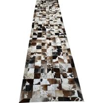Tapete De Couro marrom malhado escuro 0,80x4,00 c/b pç 10x10 Tapete De Couro marrom malhado escuro 0,80x4,00 c/b pç 10x10