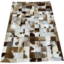 Tapete De Couro Marrom Malhado Escuro 1,00x1,50 C/b peça 10