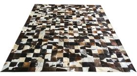 Tapete De Couro Marrom Malhado Escuro 2,00x2,50 C/b Peça 10