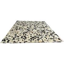 Tapete de couro preto branco salino amarelo 3,00x3,50 c/b Tapete de couro preto branco salino amarelo 3,00x3,50 c/b