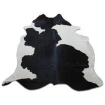 Tapete De Couro Preto E Branco - Grande
