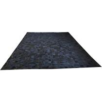 Tapete De Couro preto natural 3,00x4,00 Com Borda pç 10x10cm