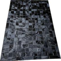 Tapete De Couro preto tingido 1,00x1,50 Com Bordas Tapete De Couro preto tingido 1,00x1,50 Com Bordas