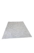 Tapete de Couro Quadriculado 1,50x2,00m Branco Premium