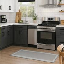 Tapete de Cozinha Kacyumara Multi Square 50x140 cm Cinza Tapete de Cozinha Kacyumara Multi Square 50x140 cm Cinza