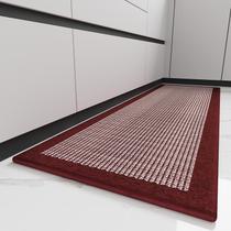 Tapete de cozinha PADOOR 51x81 cm Antiderrapante Lavável Vermelho