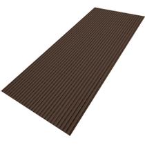 Tapete de Cozinha Passadeira Emborrachada Antiderrapante 2,00m x 45cm Marrom