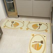 Tapete De Cozinha Passadeira Vizapi Utensílios 50X180Cm Multicolorido Tapete De Cozinha Passadeira Vizapi Utensílios 50X180Cm Multicolorido