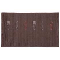 Tapete de Cozinha Vizapi Posate 40x60cm Marrom Castor Tapete de Cozinha Vizapi Posate 40x60cm Marrom Castor