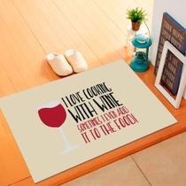 Tapete de Cozinha With Wine - 40x60cm Tapete de Cozinha With Wine - 40x60cm