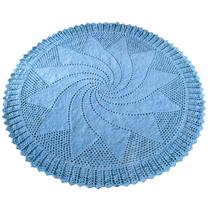 Tapete de crochê Barbante Supremo Azul Claro: um toque de artesanato e personalidade para a sua casa - AZS