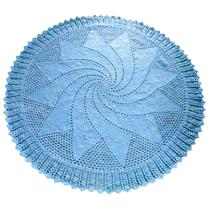 Tapete de Crochê Barbante Supremo Azul Claro: um toque de artesanato e personalidade para a sua casa - AZS