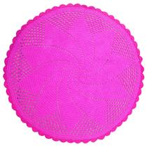 Tapete de Croche para Sala Diâmetro 91Cm Barbante Barbantextil Rosa N6 Faça Sua Decoração Artesanal