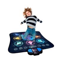 Tapete De Dança Eletrônico Infantil 106x80cm, Jogador Duplo, 9 Níveis, Cobertor Musical Educacional,