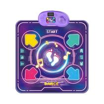 Tapete De Dança Eletrônico Para Crianças 90x90cm Com Bluetooth, Cobertor Musical Iluminado,