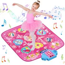 Tapete de dança LZFYMXOK com 9 botões, LED e pontuação, rosa, infantil Tapete de dança LZFYMXOK com 9 botões, LED e pontuação, rosa, infantil