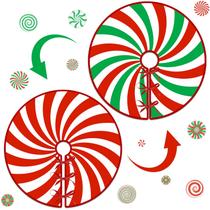 Tapete de doces de Natal reversível Tree Skirt clothmile 91 cm Tapete de doces de Natal reversível Tree Skirt clothmile 91 cm