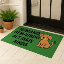 Tapete de Entrada 60x50 Antiderrapante Pet Casa Porta BemVindo